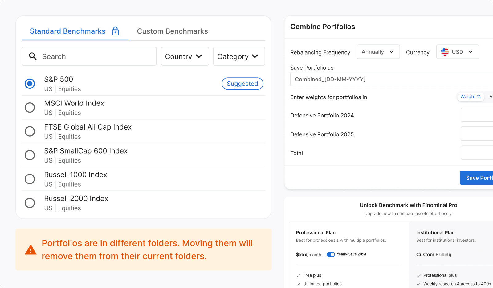 Modal components